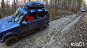 Нива Урбан 3д по лесной дороге