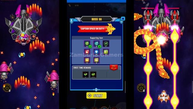 Space Shooter Galaxy Attack Boss Level 30 | Boss 30 Fight- Gameplay IOS & Android смотреть онлайн