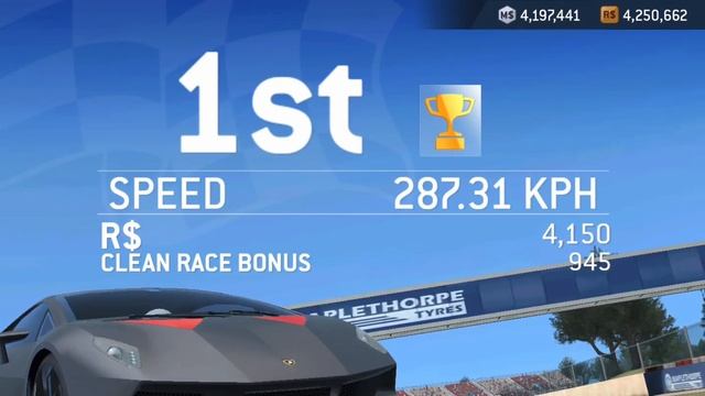 Real Racing 3 / The Sixth Element / Stage 6.4 / Speed Record / Catalunya / Lamborghini SestoElement смотреть онлайн