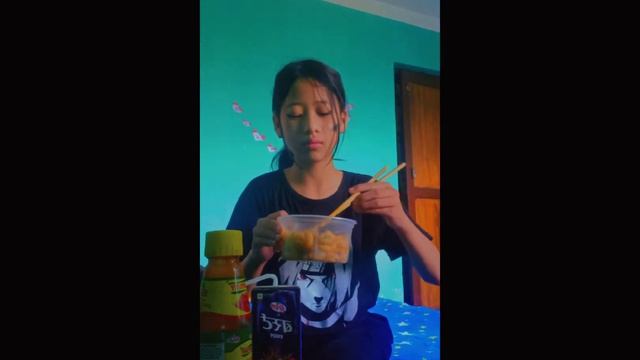 pasta challenge watermelon apple juice and chilly hot and spicy sauce