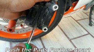 KTM 390 Front & Rear Brake Pads Replacement at Home