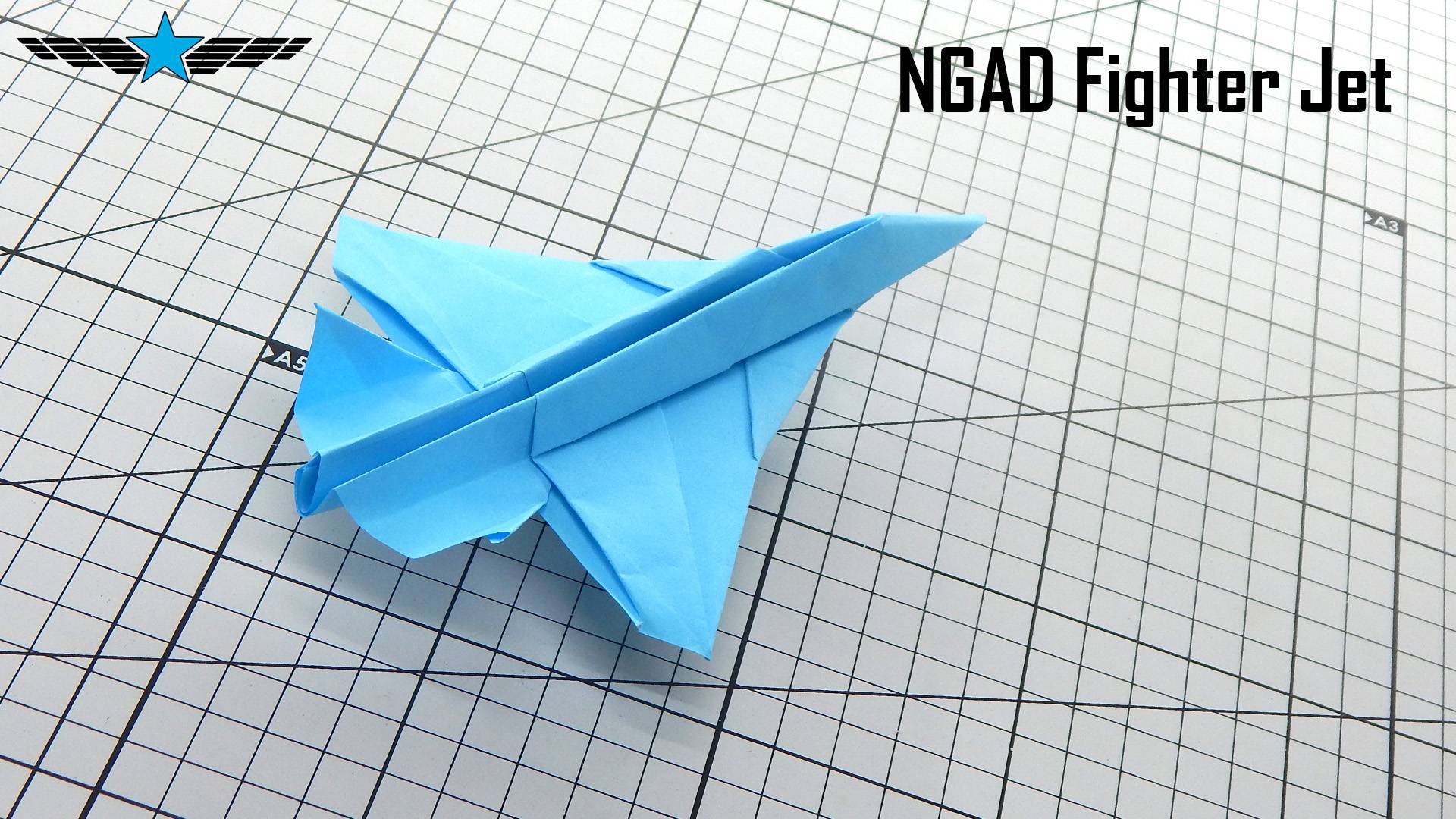 Как сделать истребитель NGAD - простой урок оригами смотреть онлайн