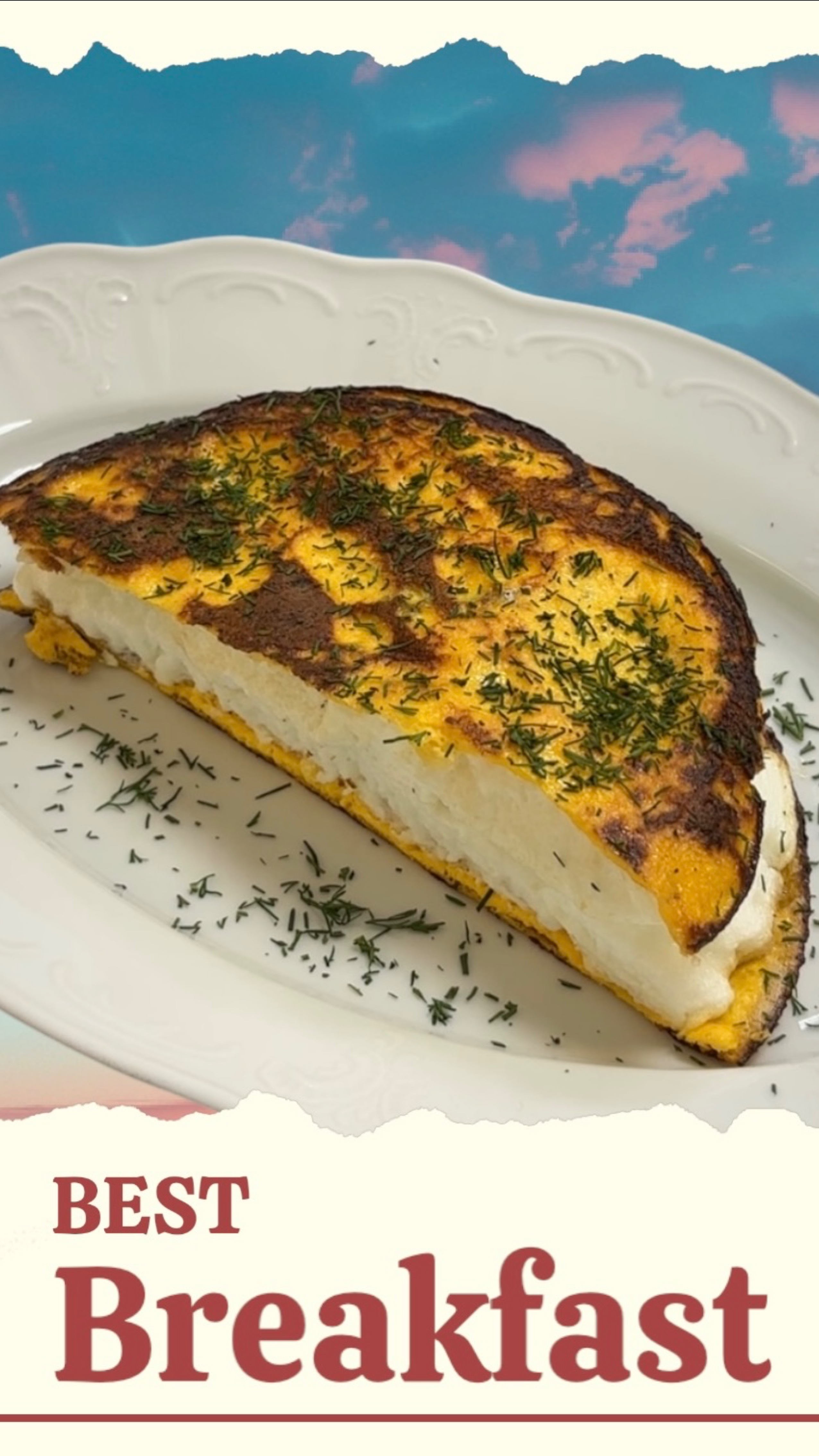 Французский омлет «Пуляр». Все гениальное просто;) #рецепты #еда #вкусно #завтрак #яйцо
