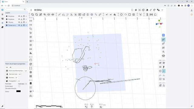 Open Dolon. Reference plane