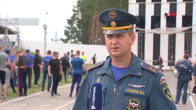 На базе Нововоронежской АЭС прошло первенство регионального ГУ МЧС по пожарно-спасательному спорту