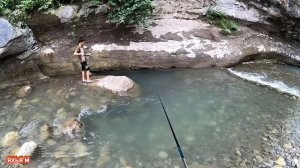 Рыбалка в Чечне. Охота на трофейного усача в горных реках.