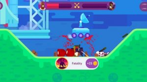 Bowmasters all caracters Kitsune , T 666 vs Barbara , Rufus gameplay