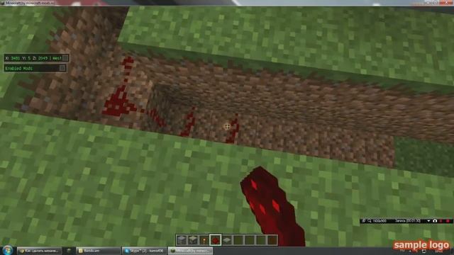 Как сделать миханическую дверь в Minecraft 1.5.2 смотреть онлайн