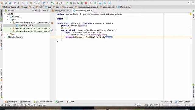 Android Studio - Control Spinner смотреть онлайн