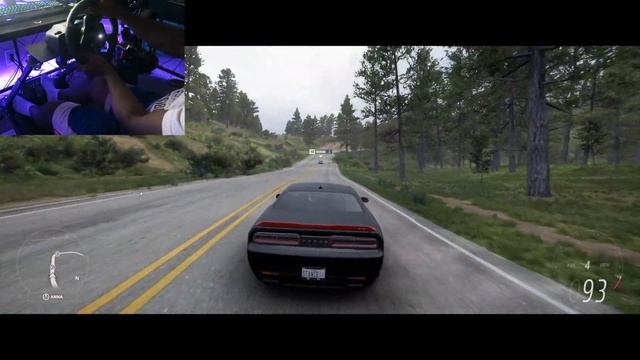 1100HP Dodge Challenger SRT Demon | Forza Horizon 5 | Steering wheel gameplay смотреть онлайн