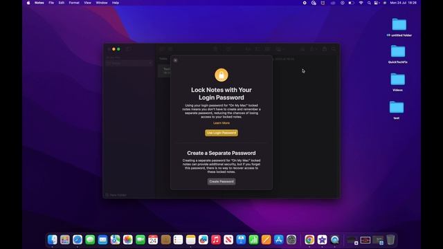 How to lock notes on MacBook Pro смотреть онлайн
