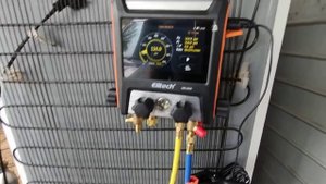 como fazer teste de vazamento em geladeira com o novo manifold digital ms-4000 Elitech