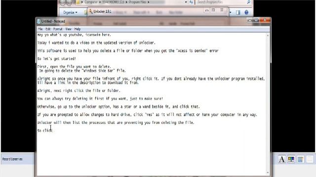 UnlockerTutorial смотреть онлайн