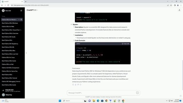 best python ide for windows 7 32 bit