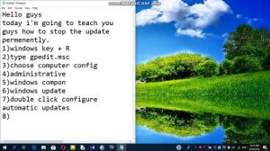 How to stop windows update permanently(Using group policy)