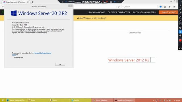 AlexWrapper works on Windows Server 2012 R2 смотреть онлайн