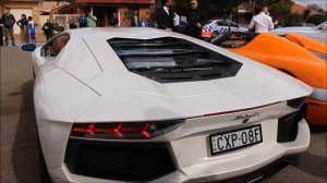 2 Aventador Startups and a Koenigsegg CCX short video