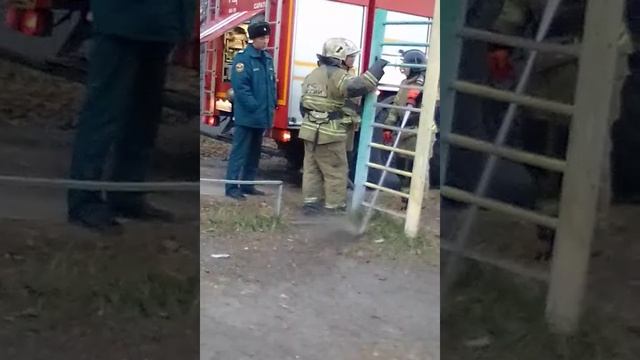 ПРИЕХАЛА ПОЖАРНАЯ МАШИНА С ПОЖАРНЫМИ И ПОТУШИЛИ КАМЫШИ👩🚒🚒🔥.