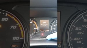 2018 SEAT Ateca oil service light and inspection service light reset.