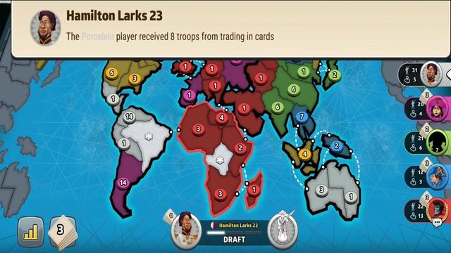 When You Hold Half of the World with Two Borders!! | Risk Global Domination