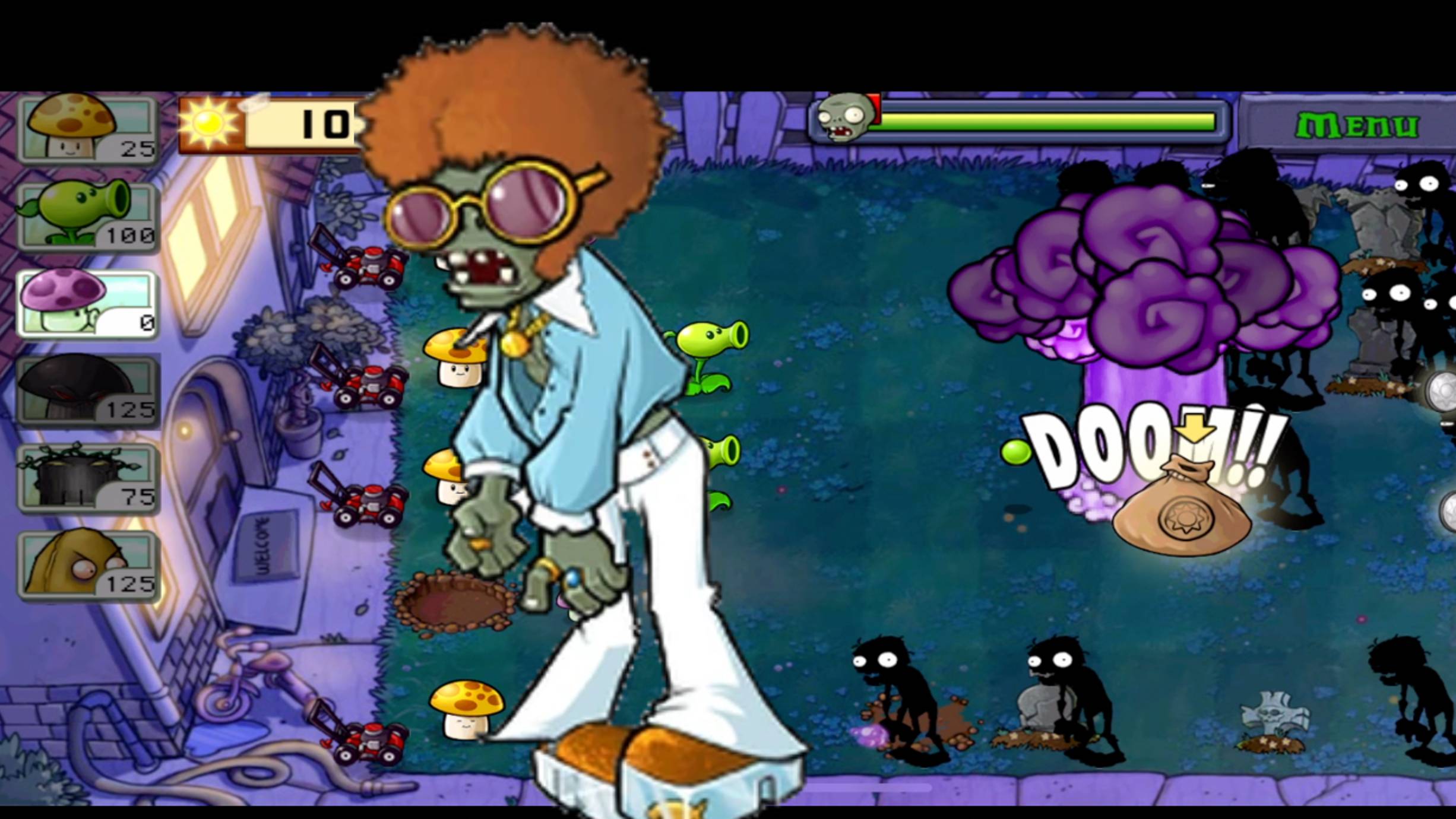 🔥Plants VS Zombies - Зомби против растений (НОчной уровень)