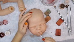 Создание реборна! Как расписать реборна / ПРОЦЕСС