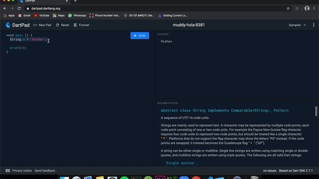 Flutter Tutorial for Beginners 2 - Learning Dart Basics | Basics of Dart programming language