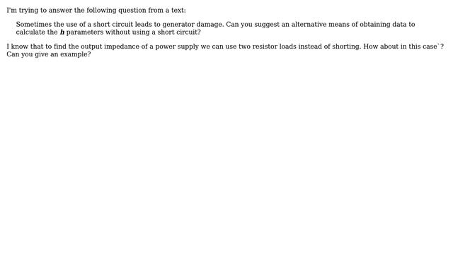 Electronics: Alternative way to obtain h parameters without using a short circuit смотреть онлайн