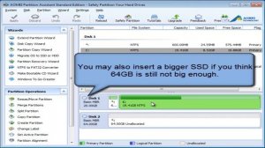 System copy with AOMEI Partition Assistant