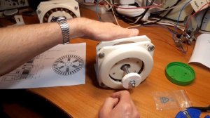 Магнитный мотор Мотофлюкс Motoflux principle motor модель на 3D принтере
