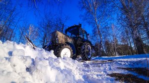 Насыпало Пол Метра Снега За Ночь! Перезалив.