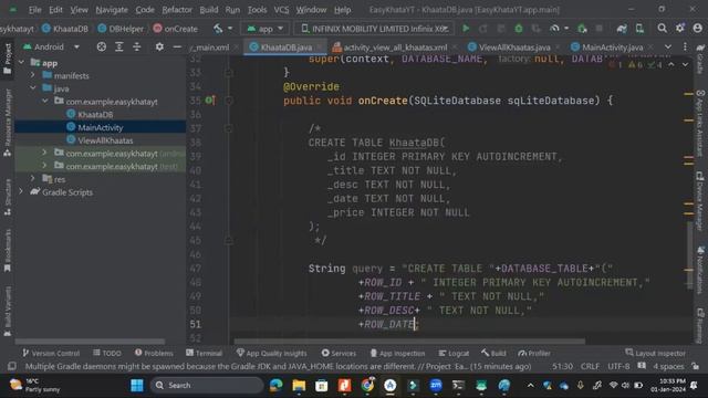 #39 SQLite DATABASE | Android Master Class Code | Android Programming with Rana Waqas