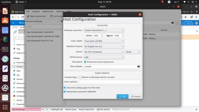 Ubuntu Linux To RDP To Windows Server In Azure - How To Guide Using KRDC Client
