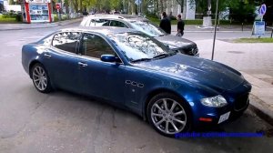 Maserati Quattroporte Sport GT. Acceleration and exhaust sound.