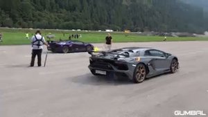 lamborghini  гонки с mersedes