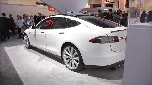 Tesla Model S At CES 2014!