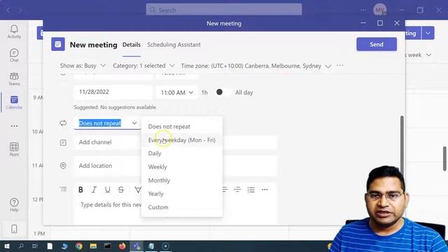 How to setup Meeting in Teams | Microsoft Teams Tutorial #8