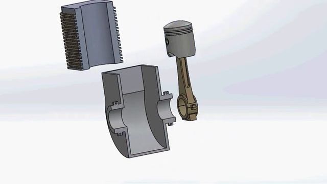 Assemble parts by solidworks Solidworks Engine Part tutorialDesign