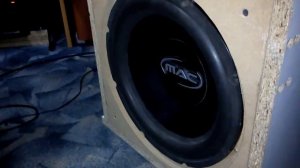 Mac Audio MP Box 300 in Custom unfinished box