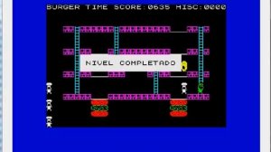 Burger Time - ZX Spectrum - emulador ZXSpin 0.7 - testeado Windows 7 x64