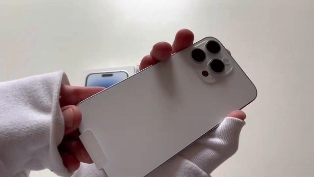 iPhone 14 pro Max Silver ☁️ unboxing смотреть онлайн