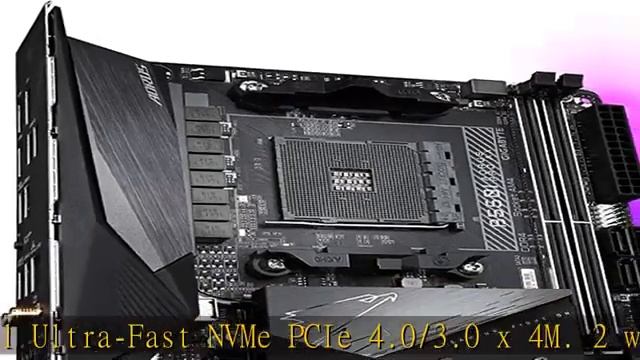 GIGABYTE B550I AORUS PRO AX AM4 AMDB550Mini-ItxDual M.2SATA 6GbsUSB 3.2 Gen 1WiFi 62.5 GbE