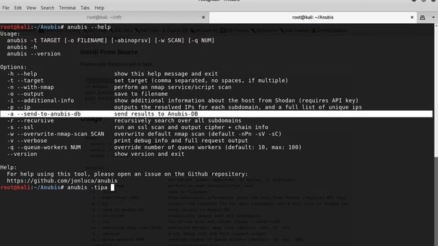 Anubis - Subdomain Enumeration & Information Gathering Tool [Kali Linux]