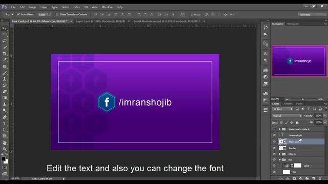Create a Nice Social Media Link Card using Photoshop CC смотреть онлайн