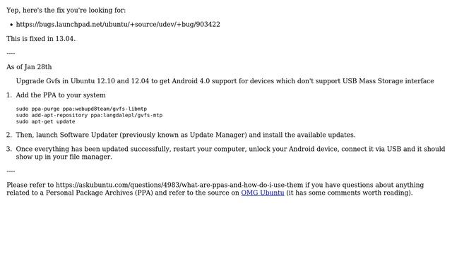 Ubuntu: Are there any plans to improve mtp support on future Ubuntu releases? (2 Solutions!!) смотреть онлайн