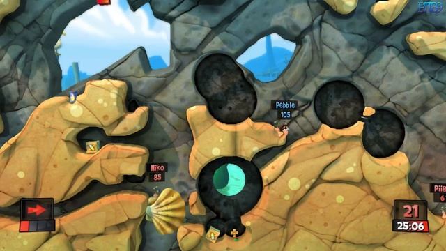 Worms Revolution PC Gameplay 2 [HD] смотреть онлайн
