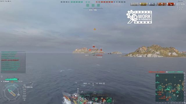 World of Warships - (WiP) FRA DD Tier V Jaguar смотреть онлайн