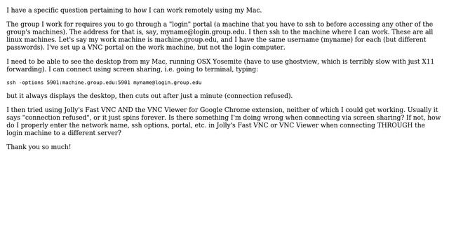 Screen Sharing with Linux Machine Through Login Server -- OSX Yosemite смотреть онлайн