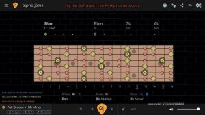 GROOVY PALI JAM _ Jimi Hendrix (Inspired) Style Guitar Backing Track (Bb Minor _ 96 BPM)