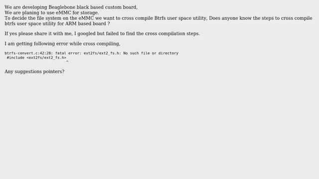 Unix & Linux: CROSS compilation of BTRFS file system смотреть онлайн